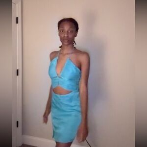 Blue fashion Nova dress